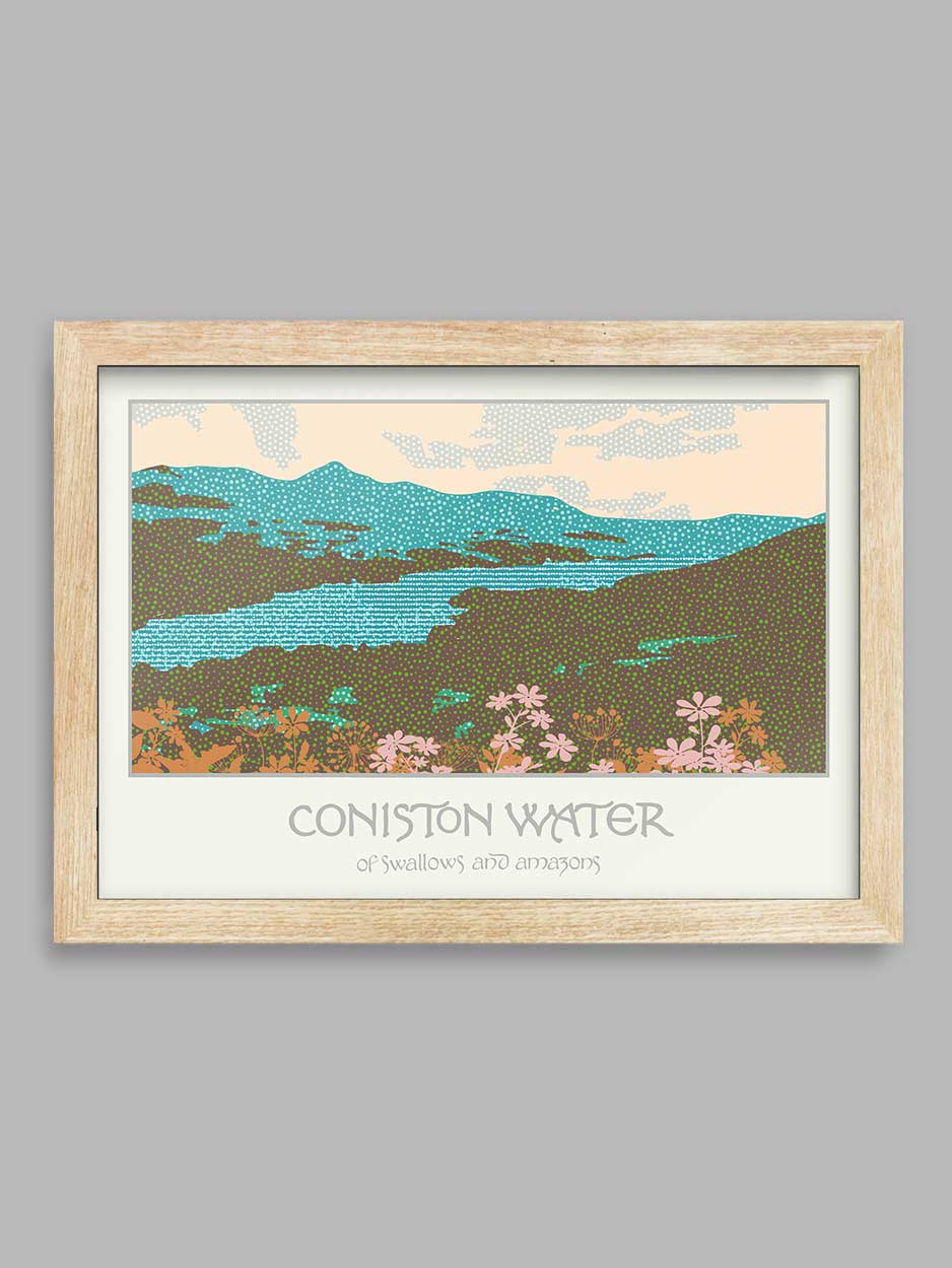 Coniston Water, of Swallows and Amazons - Lake District Print