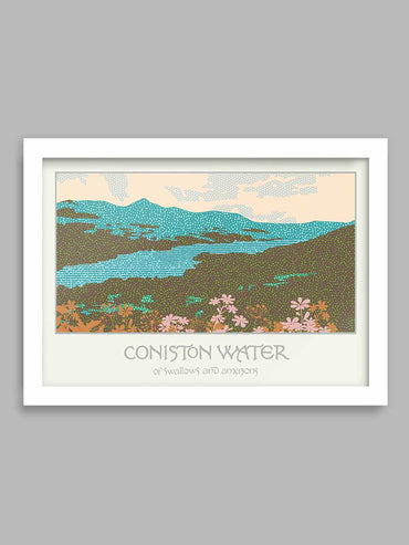 Coniston Water, of Swallows and Amazons - Lake District Poster print