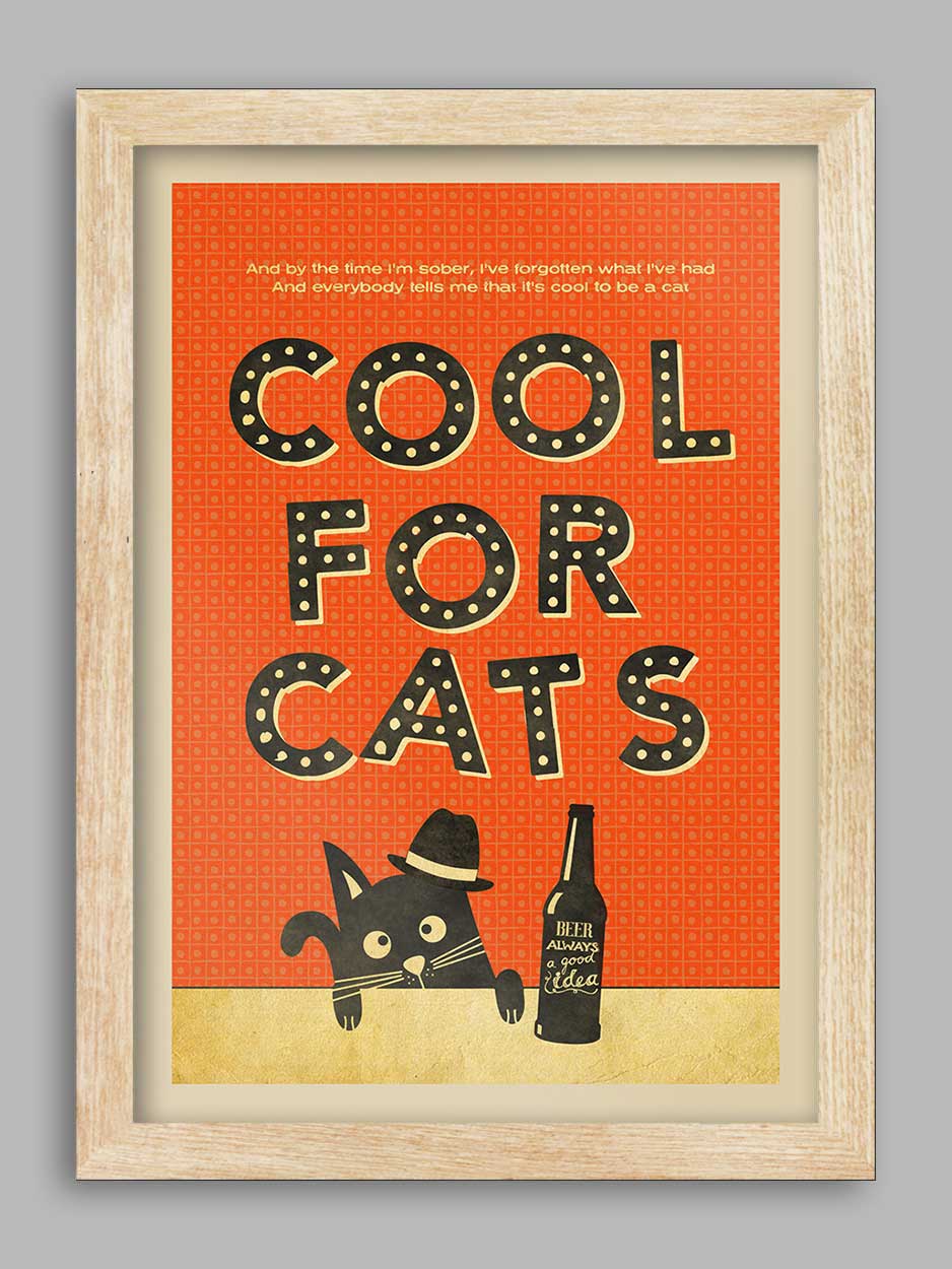Cool for Cats - Music Print