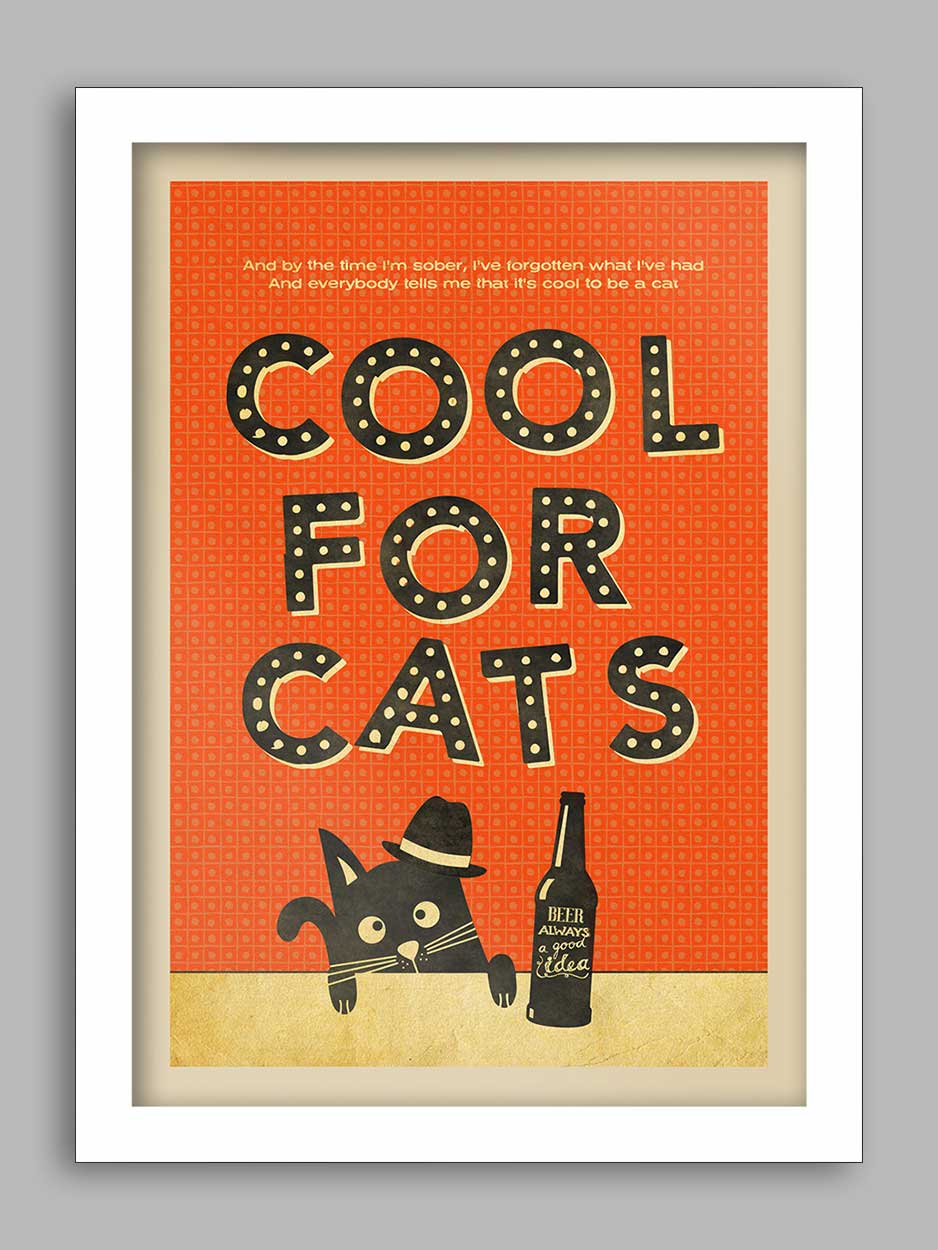 Cool for Cats - Music Print