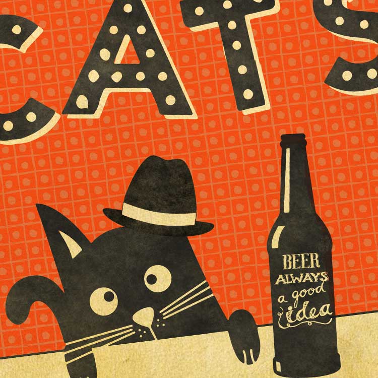 Cool for Cats - Music Print