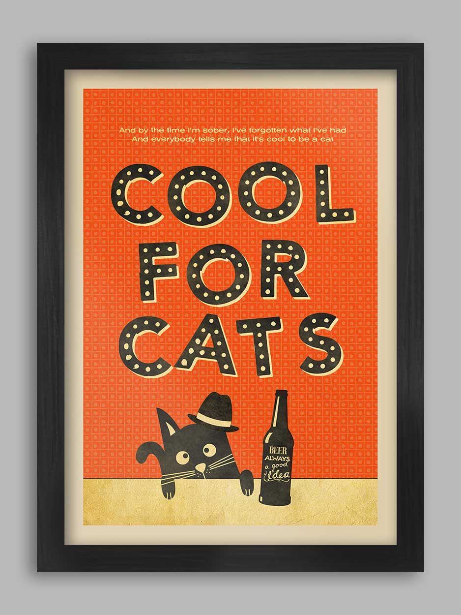 Cool for Cats - Music Print