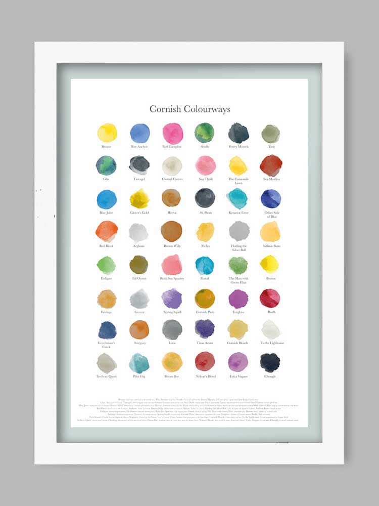 Cornish Colourways - Poster print