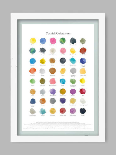 Cornish Colourways - Poster print