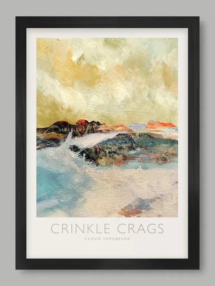 Crinkle Crags Cloud Inversion - Lake District Print