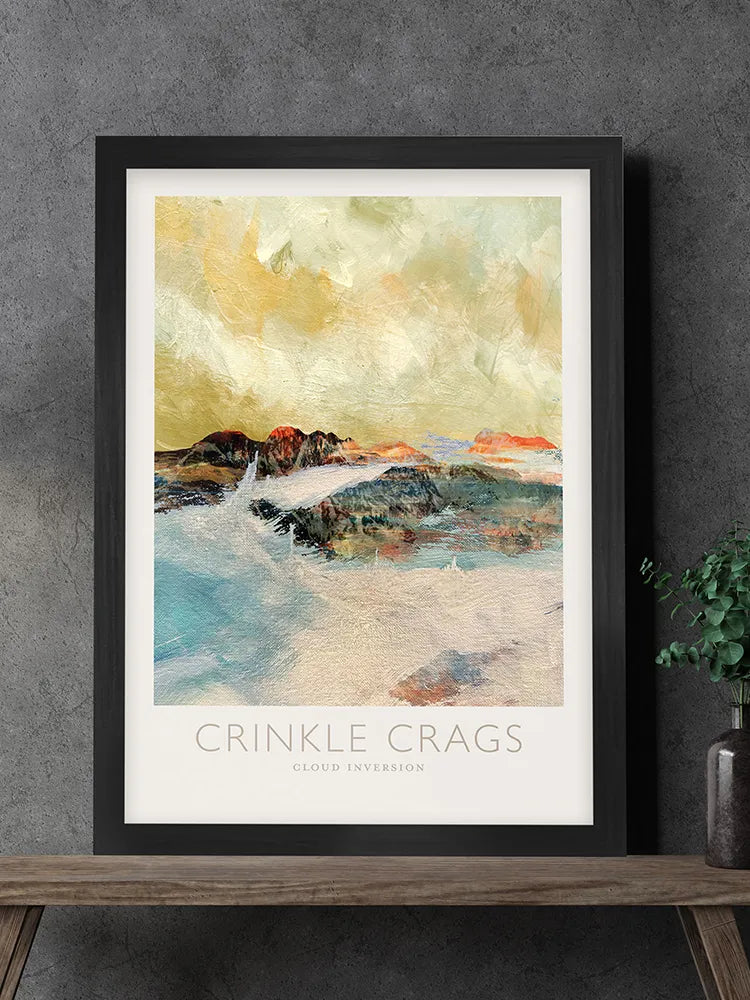 Crinkle Crags Cloud Inversion - Lake District Print