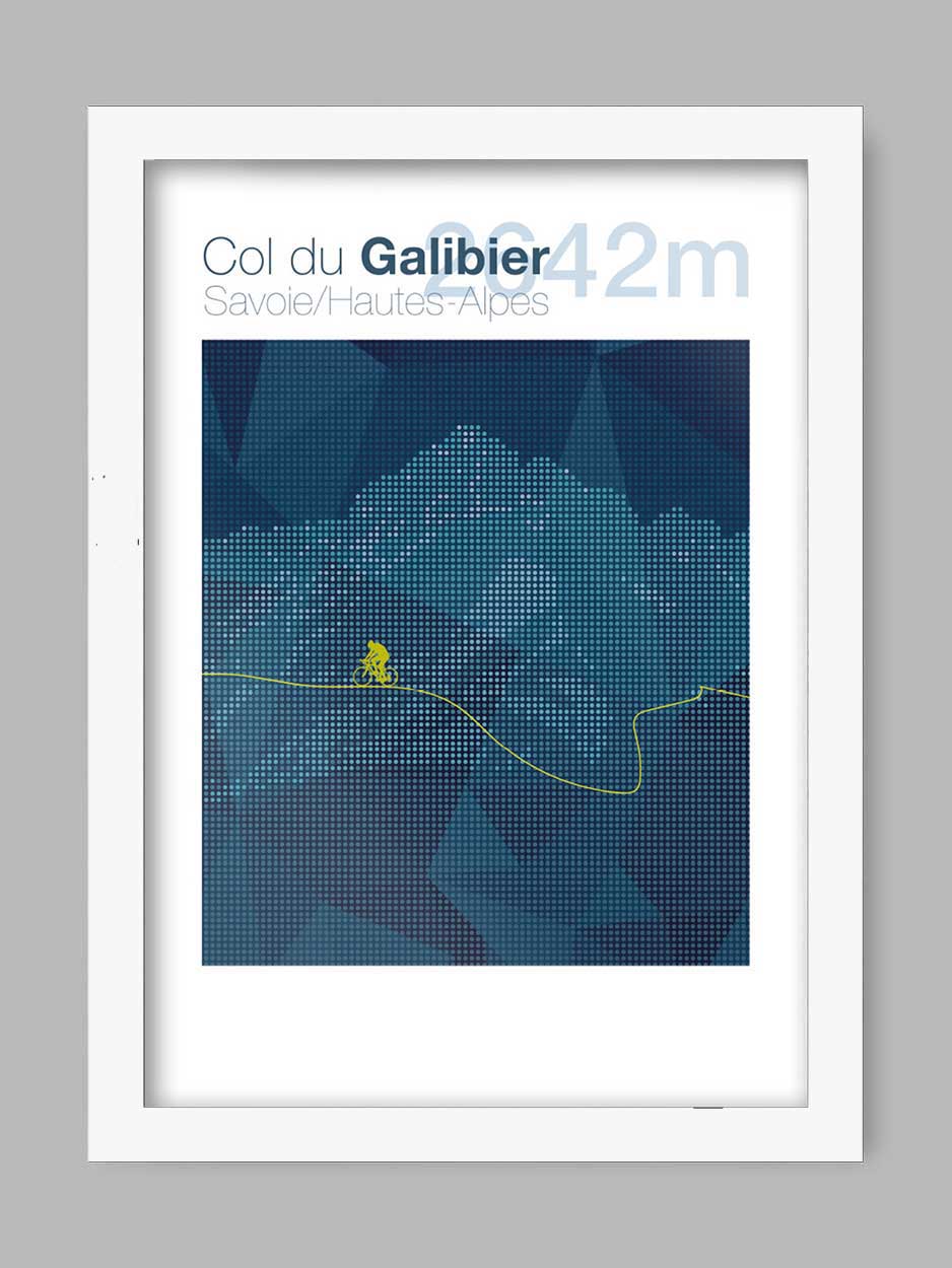 Col du Galibier - Cycling Climb Poster