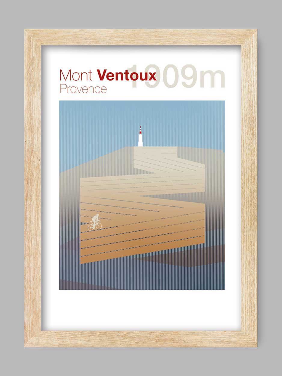 Mont Ventoux - Cycling Climb Print