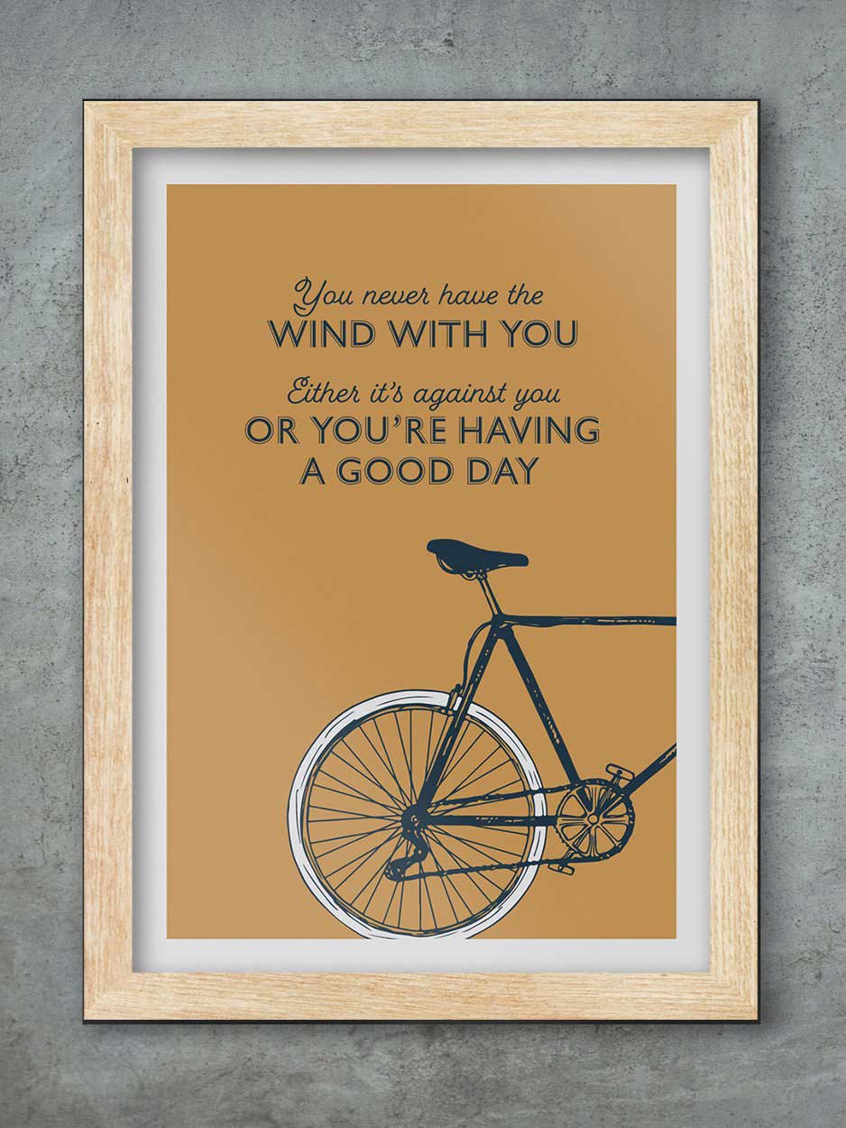 Cycling Mantra Print