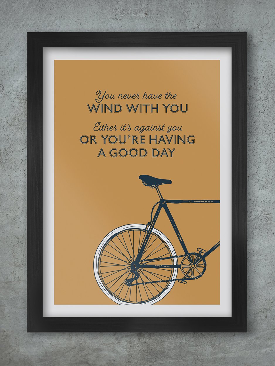 Cycling Mantra Print