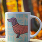 Dachshund Bone China Mug (PK6)