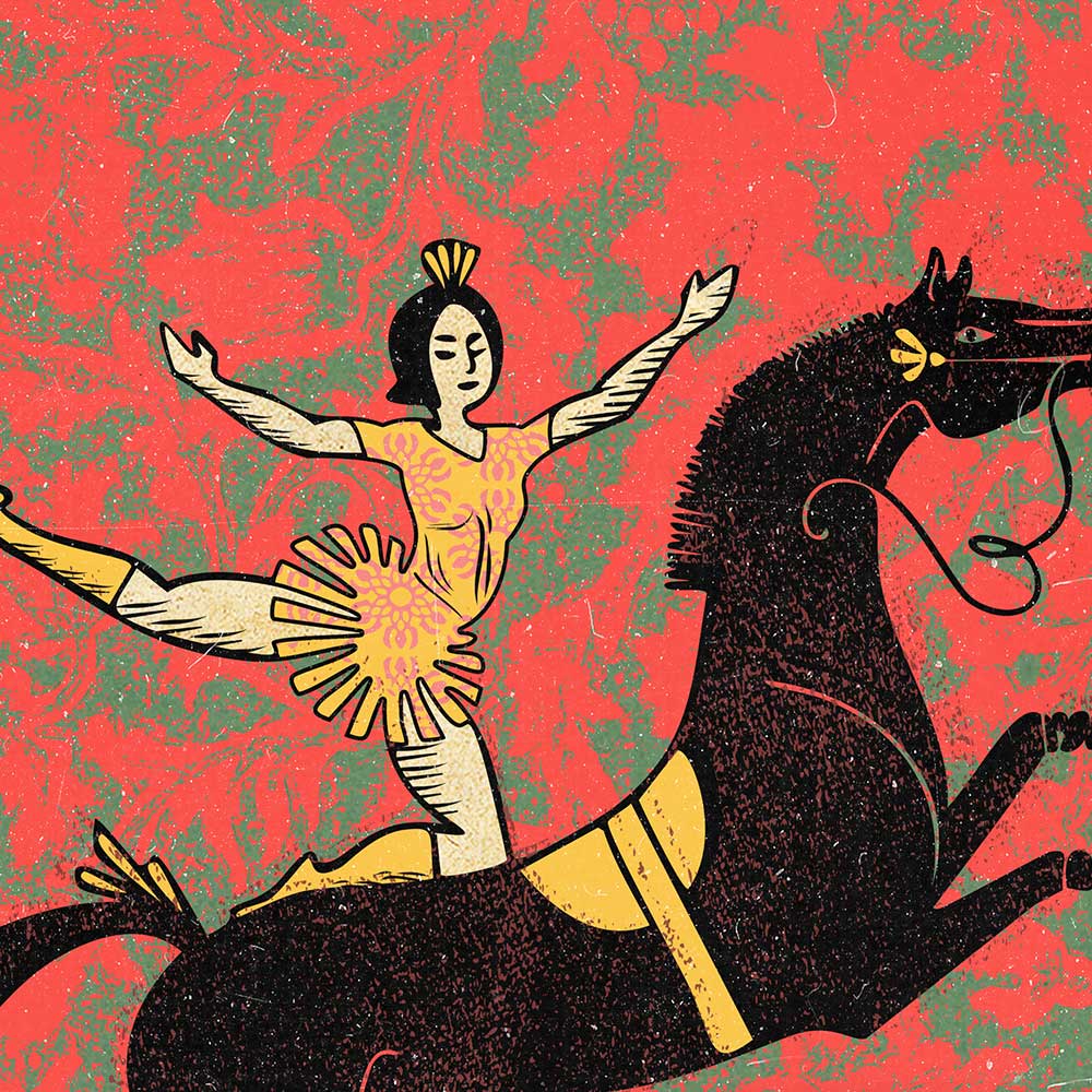 Dancing Horses Print