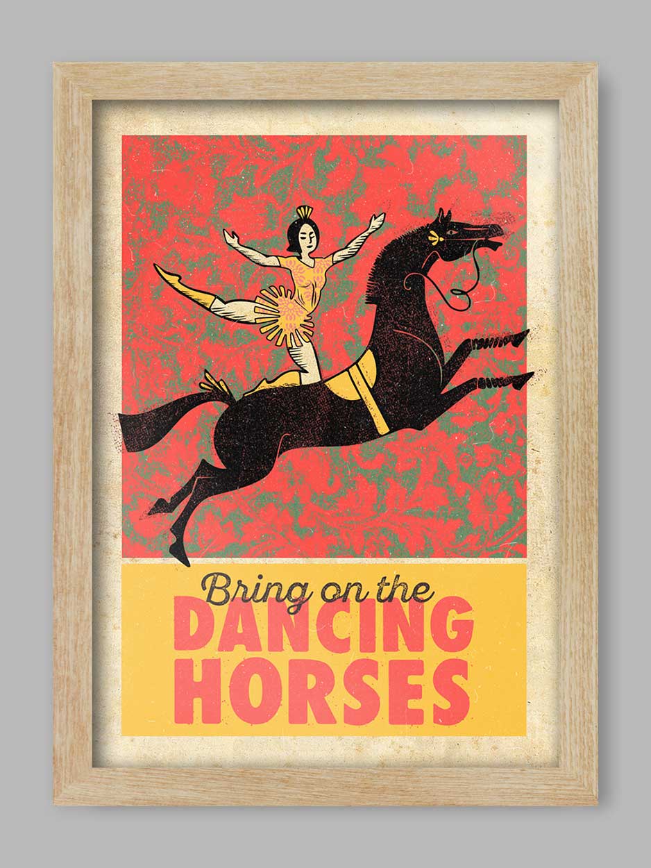 Dancing Horses Print
