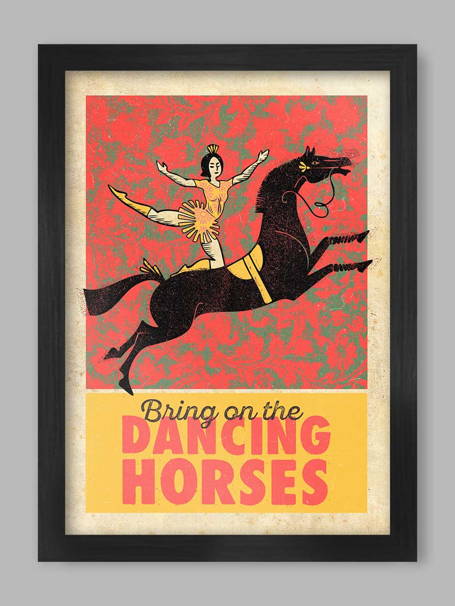 Dancing Horses Print