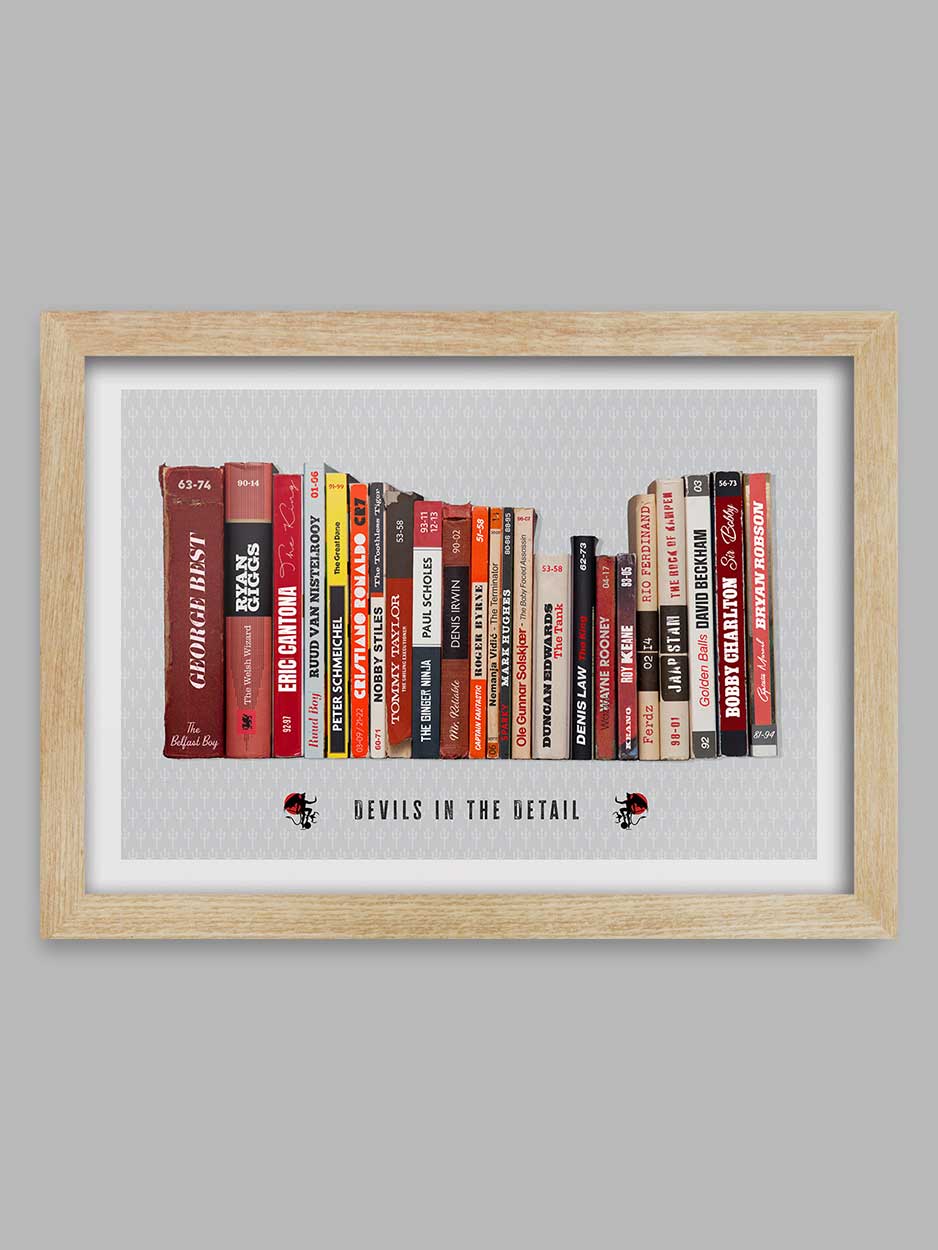 Devils in the Detail - Manchester United Football Print