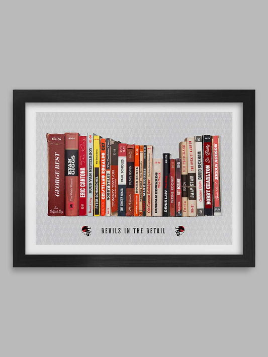 Devils in the Detail - Manchester United poster print