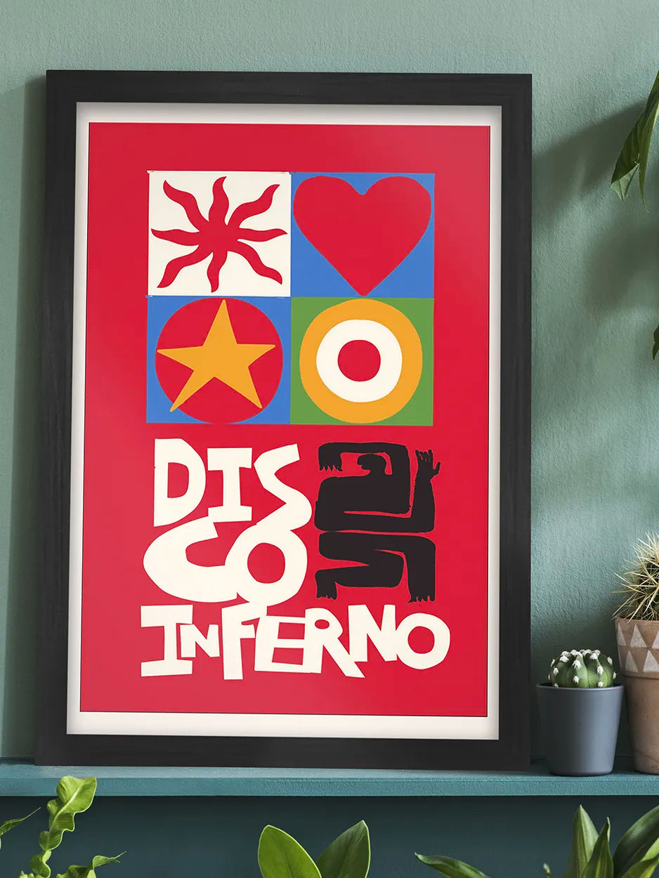 Disco Inferno - Music Print