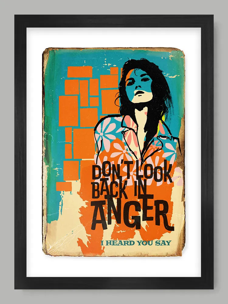 Don't Look Back In Anger - Music Poster Print