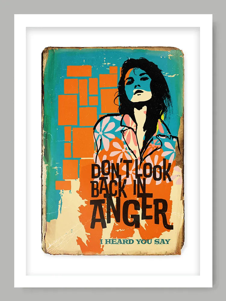 Don't Look Back In Anger - Music Print