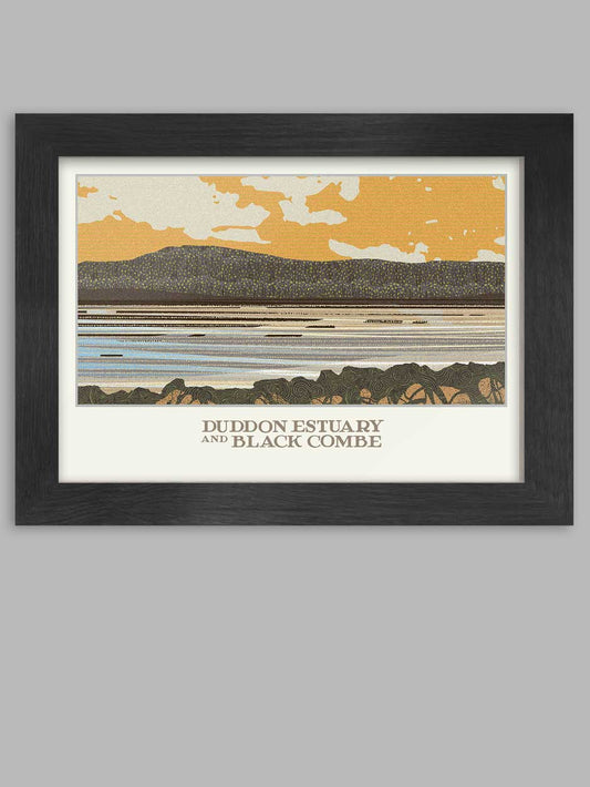 Duddon Estuary and Black Combe - A4 Lake District Poster Print