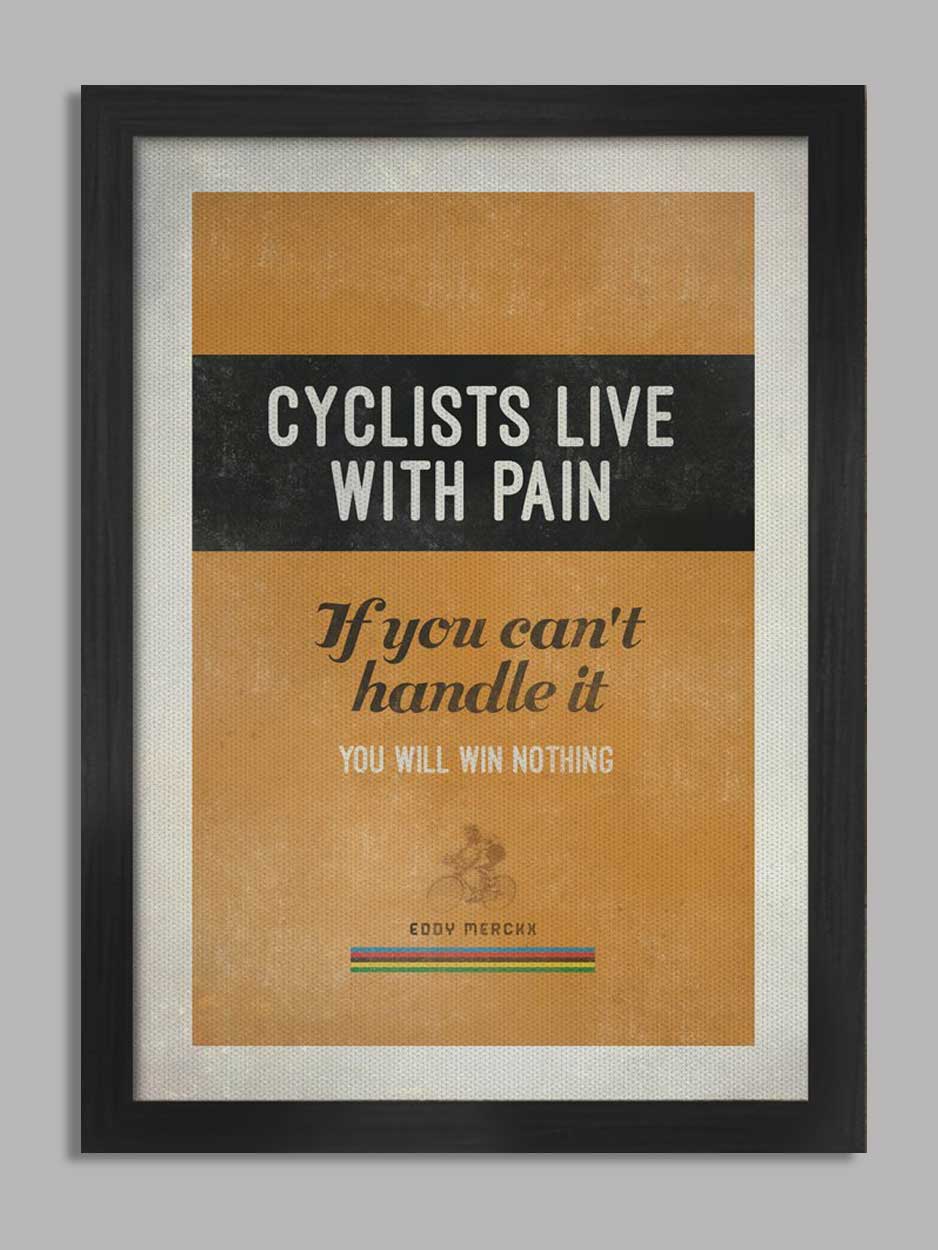 Eddie Merckx Quote - Cycling Print