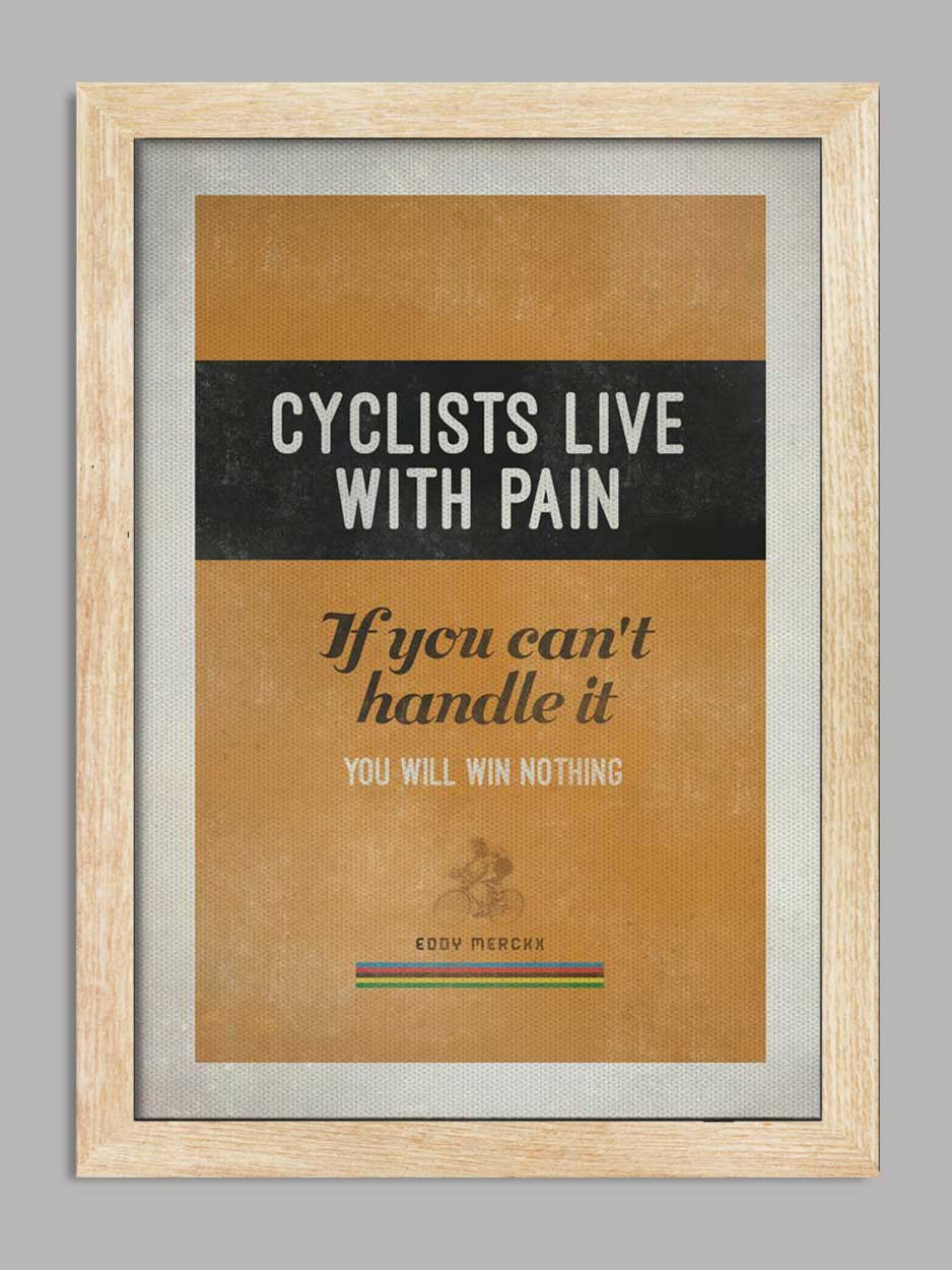 Eddie Merckx Quote - Cycling Print