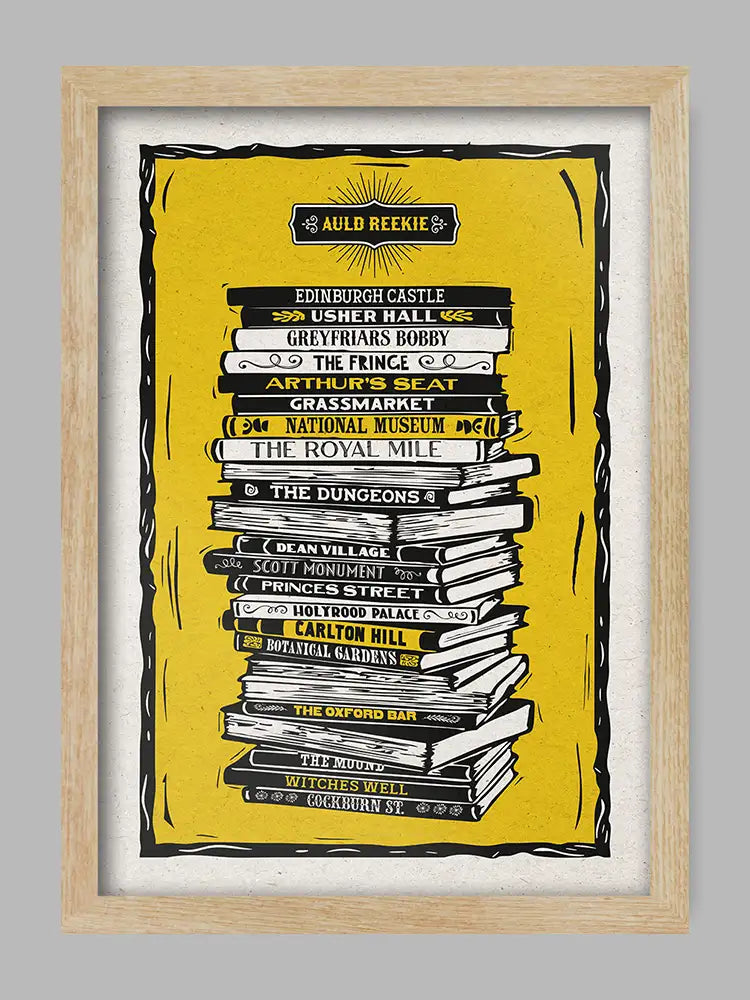 Auld Reekie - Edinburgh Landmarks Print