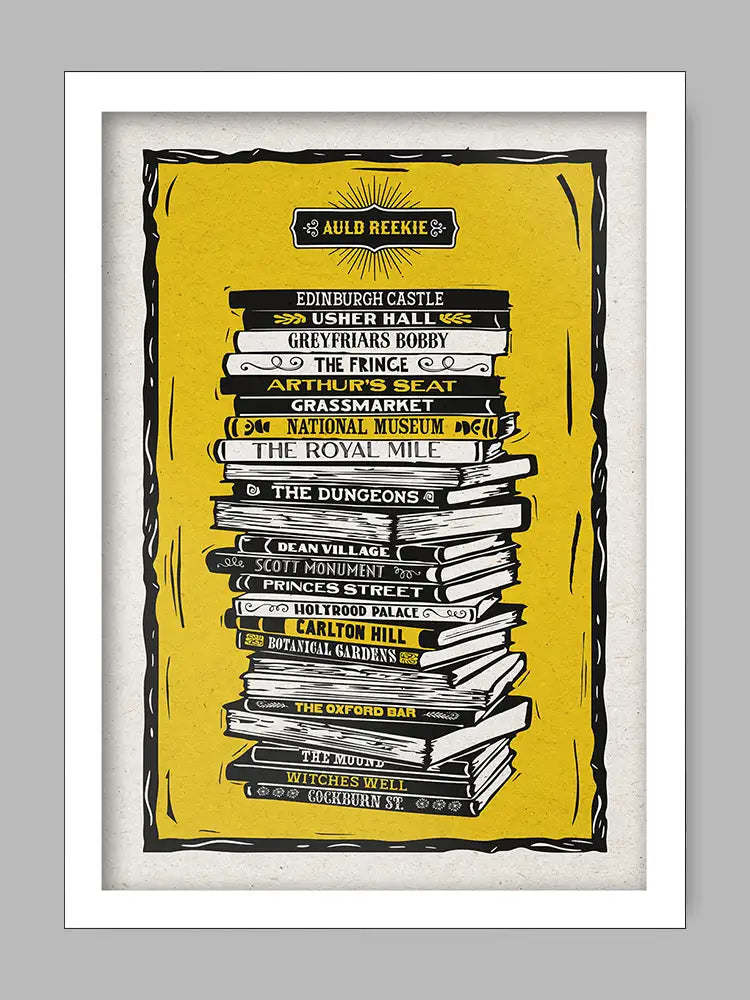 Auld Reekie - Edinburgh Landmarks Print