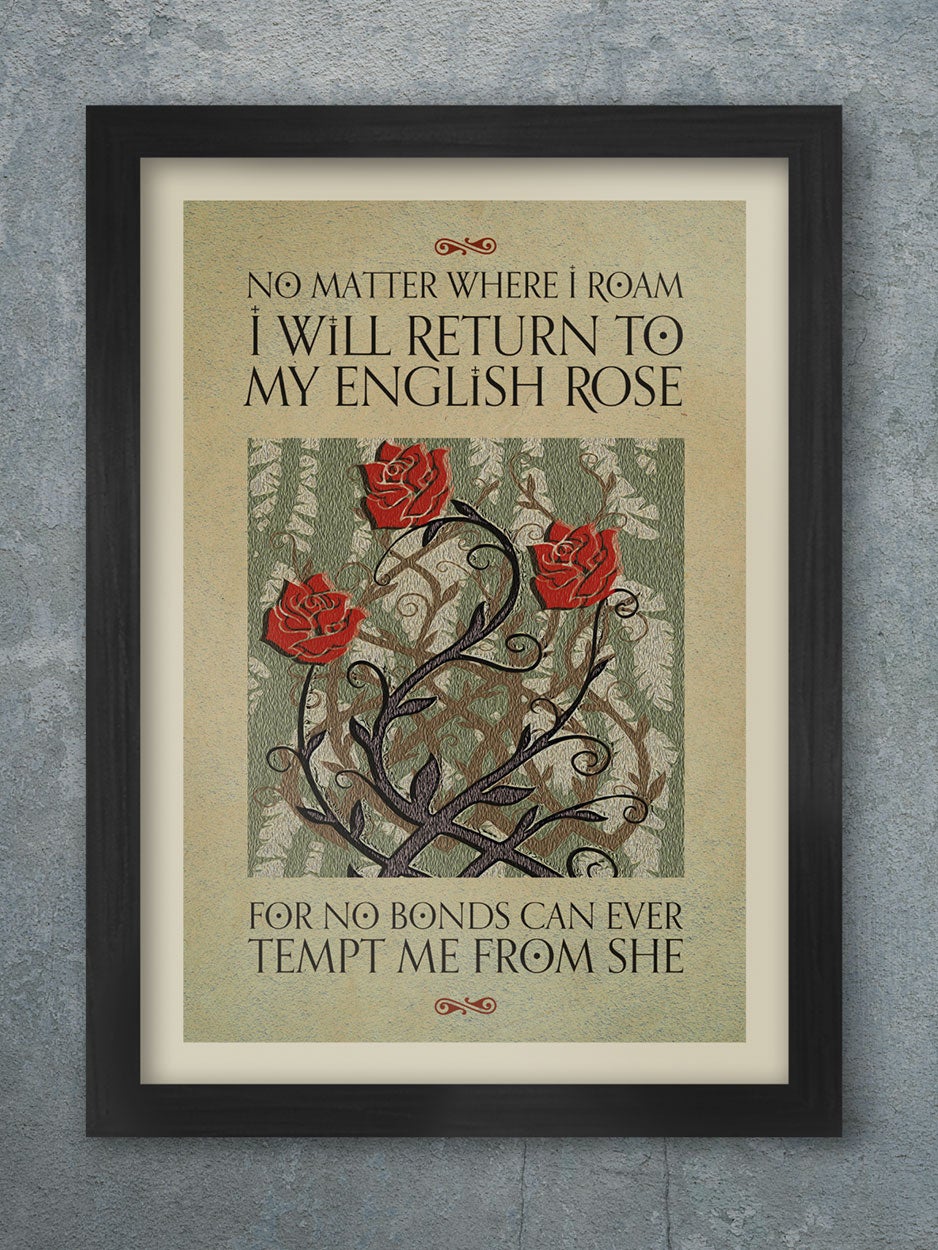 English Rose - Music Print