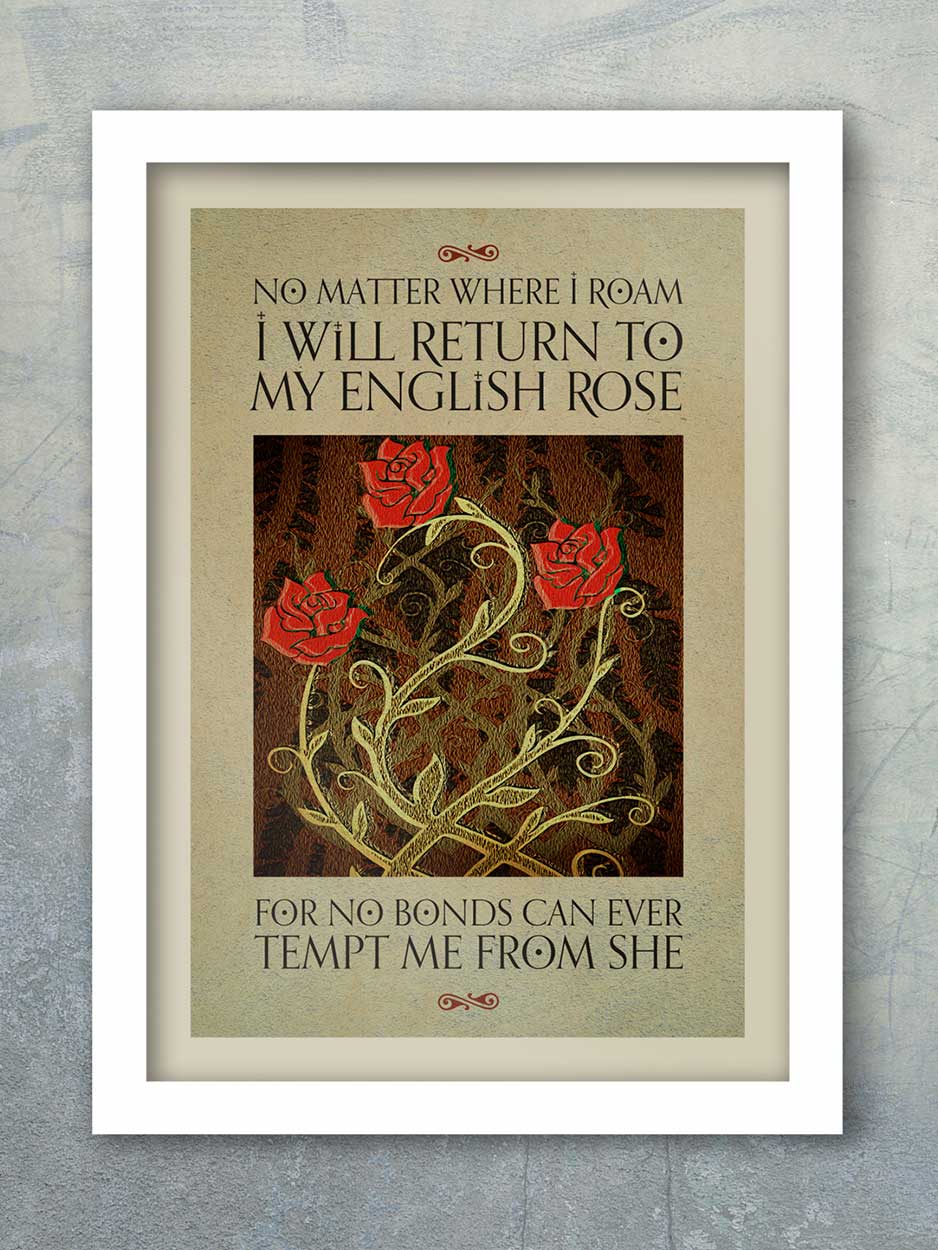 English Rose - Music Print