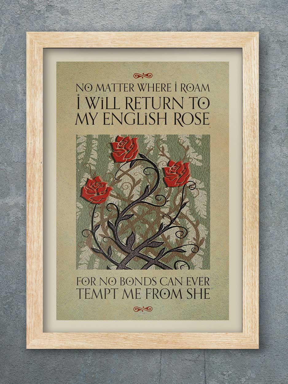 English Rose - Music Print