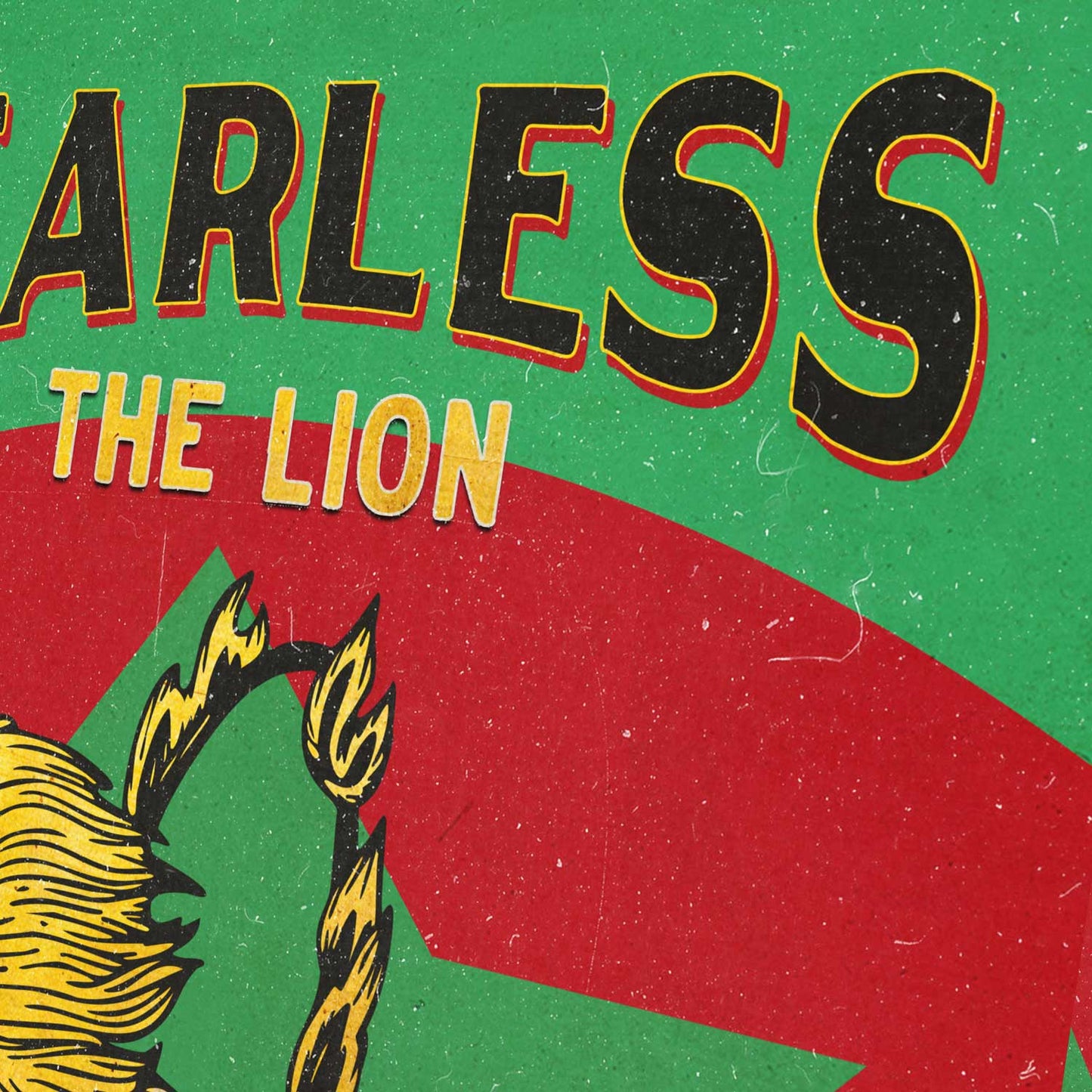 Fearless the Lion Poster Print