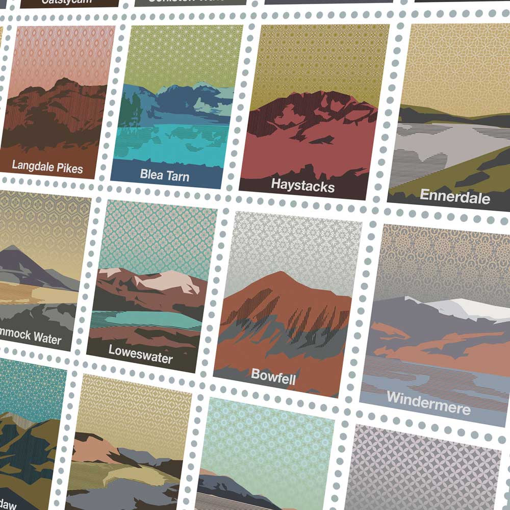 Fells and Waters of The Lake District Print