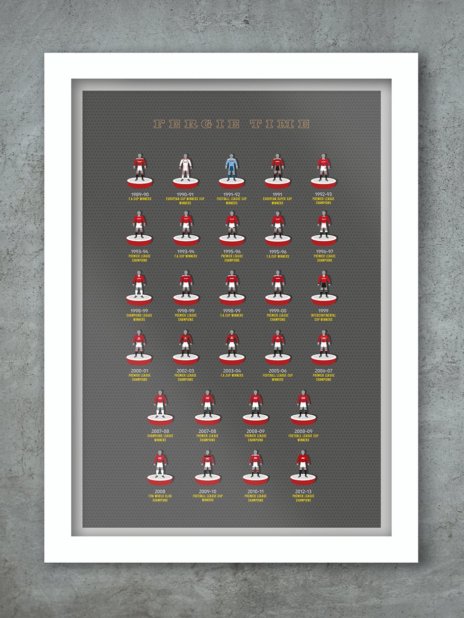 Fergie Time - Manchester United Football Print