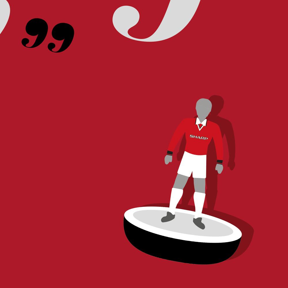 Football eh? Bloody Hell! - Man Utd Football Print