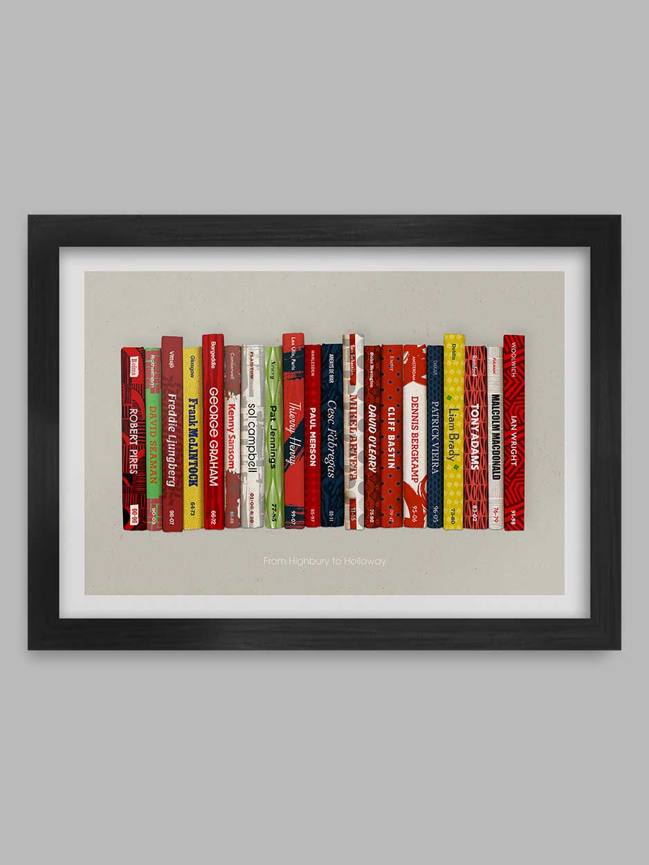 From Highbury to Holloway - Arsenal poster print