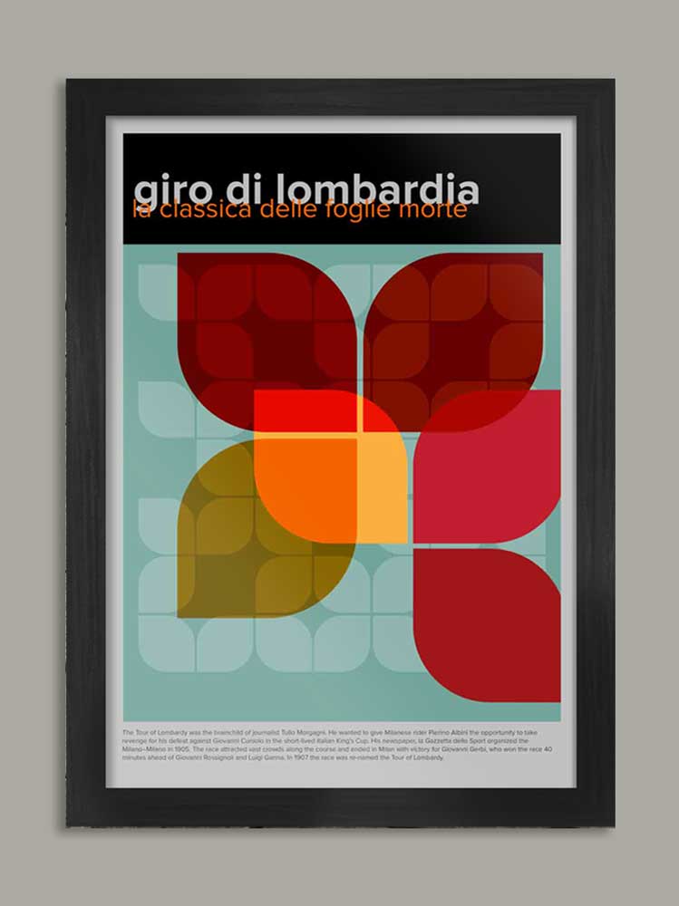 Giro di Lombardia Geometric - Cycling Print