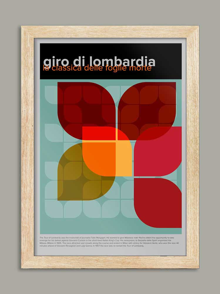 Giro di Lombardia Geometric - Cycling Print