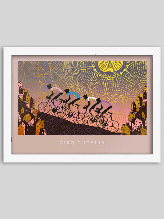 Giro d'Italia Tuscany Cycling Poster Print