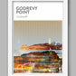Godrevy Point Coastal Abstract -  Cornwall Poster Print