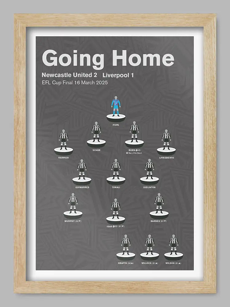 Going Home - Newcastle United Football Print