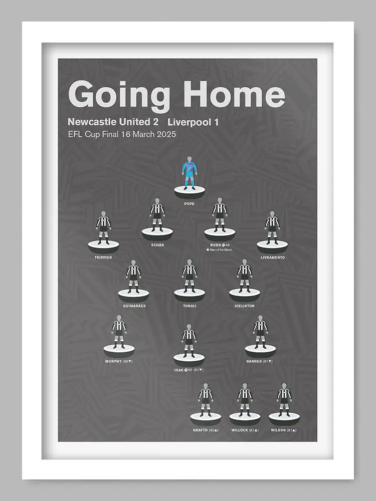Going Home - Newcastle United Football Print