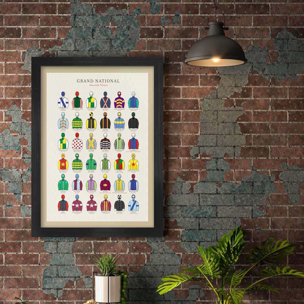 Grand National Memorable Winners - Horse Racing Print