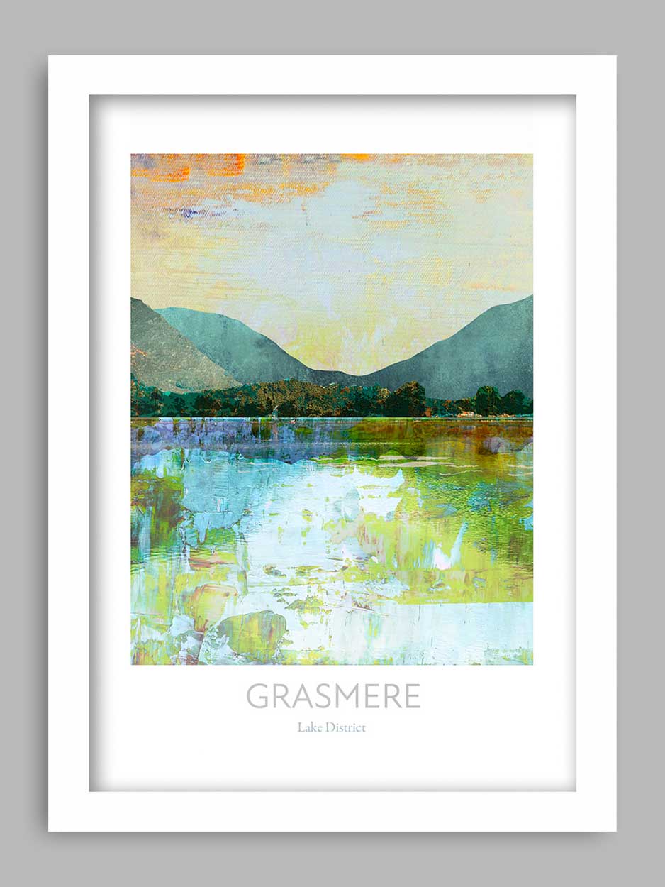 Grasmere Reflections - Lake District Poster Print