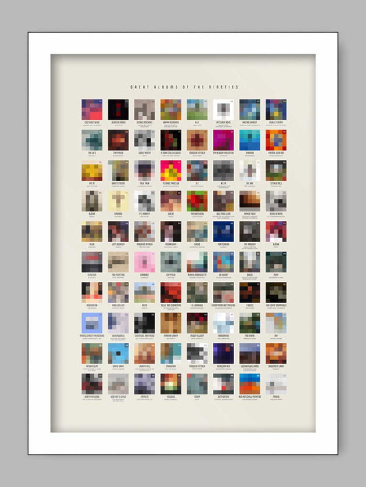 Great 90s Albums - Music Poster Print