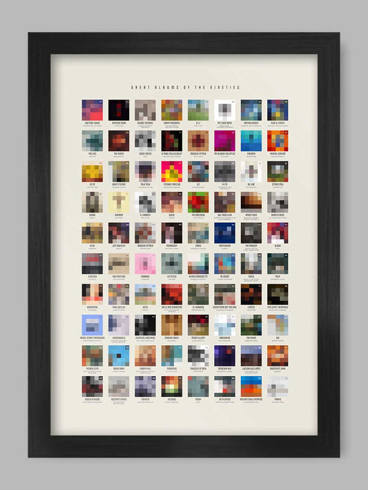 Great 90s Albums - Music Poster Print