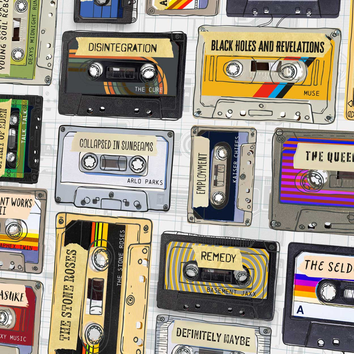 Great British Albums - Music Print