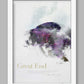 Great End in Wainwright's Words - Lake District Poster Print