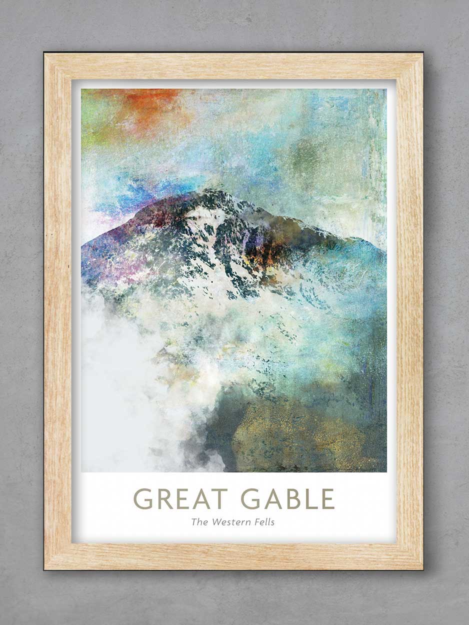 Great Gable Abstract - Lake District Print