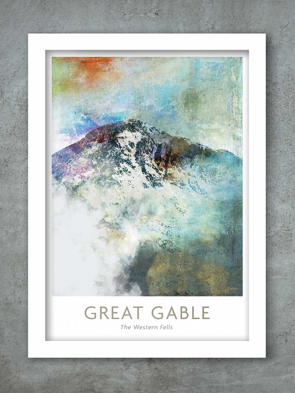 Great Gable Abstract - Lake District Print